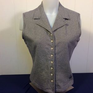 Vintage Reebok Golf Womens button down sleeveless golf top size medium